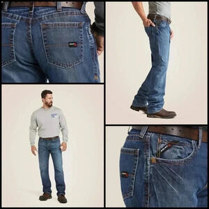 Ariat Work Flame Resistant M3 Loose Fit Straight Leg CAT 2 Jeans Size 48/32 New!